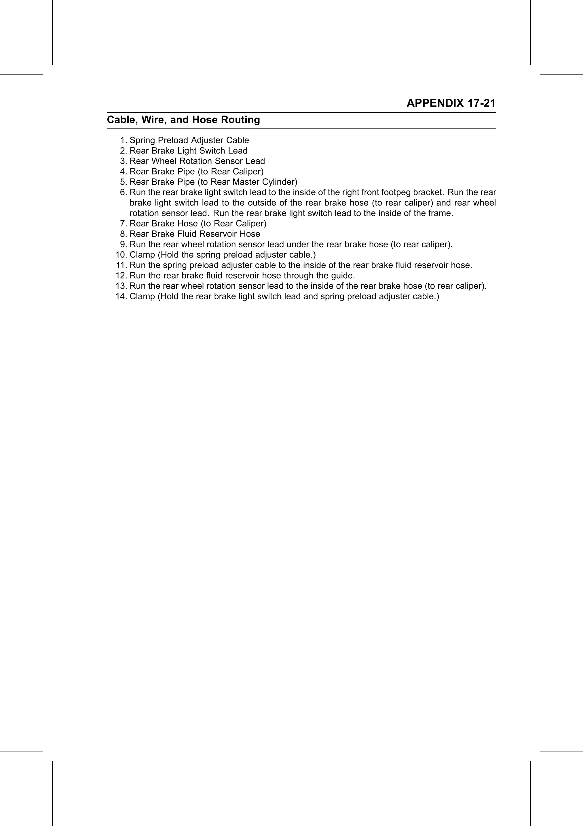 Service Manual page 693 — Appendix › Cable, Wire, and Hose Routing