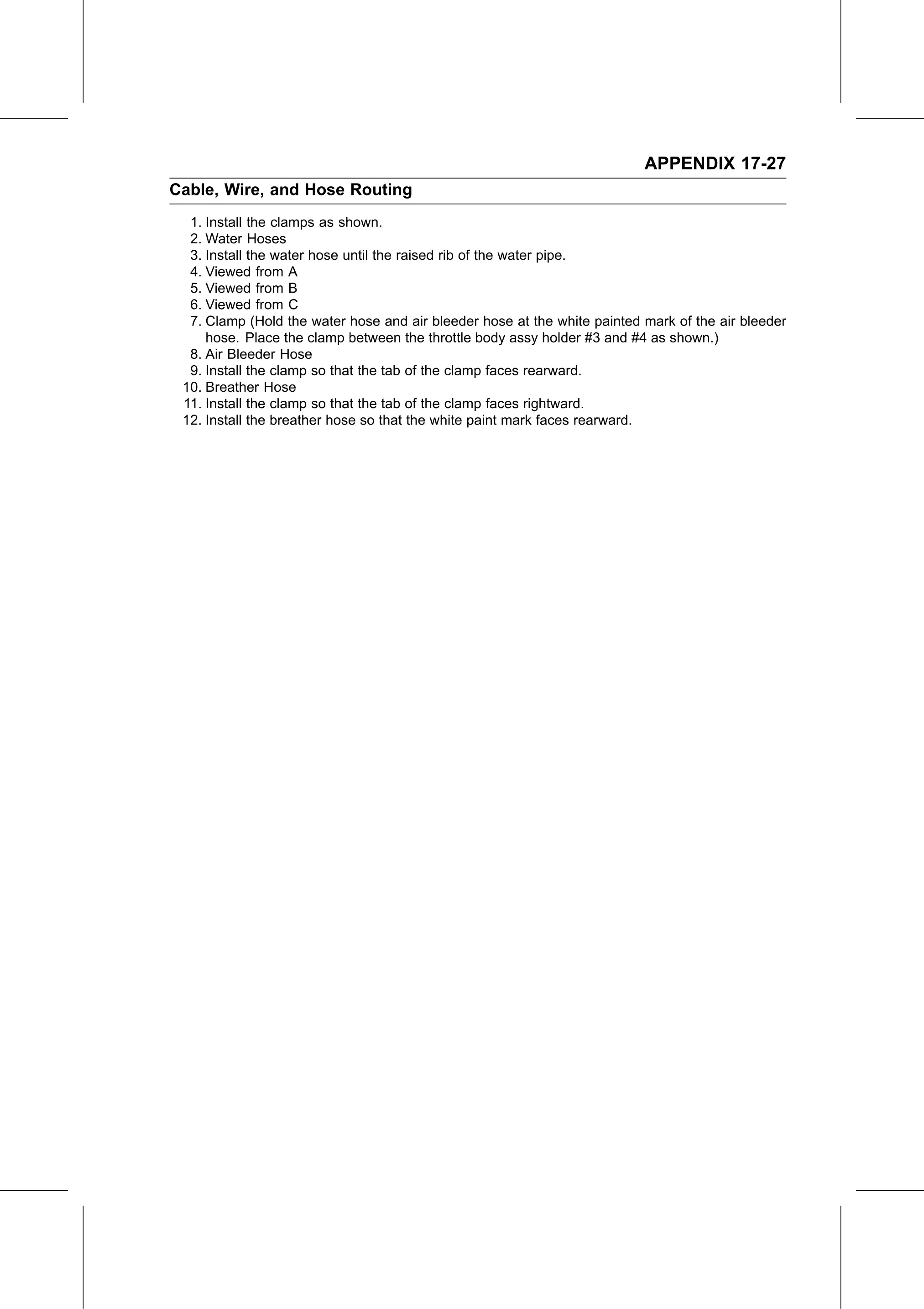 Service Manual page 699 — Appendix › Cable, Wire, and Hose Routing