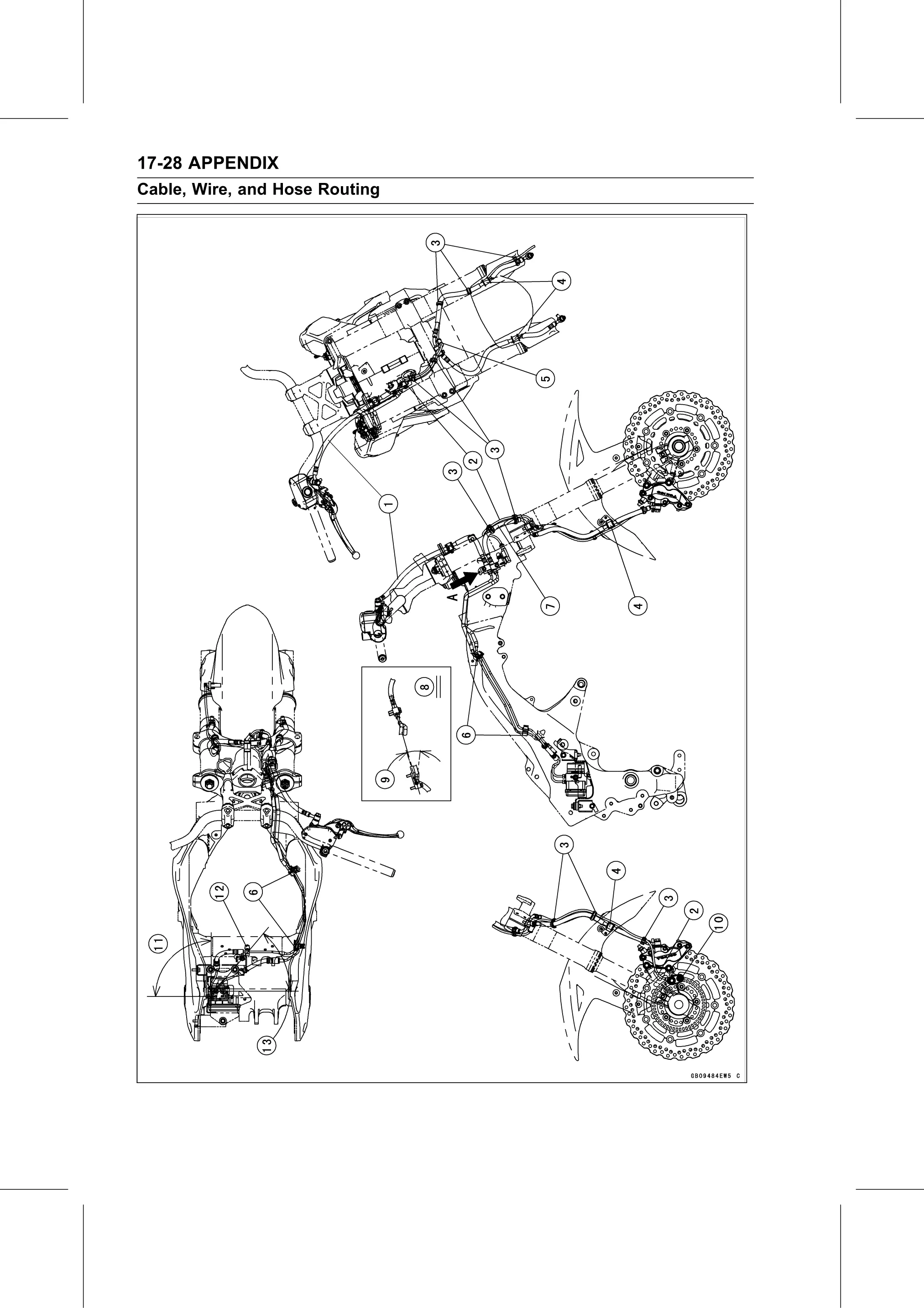 Service Manual page 700 — Appendix › Cable, Wire, and Hose Routing