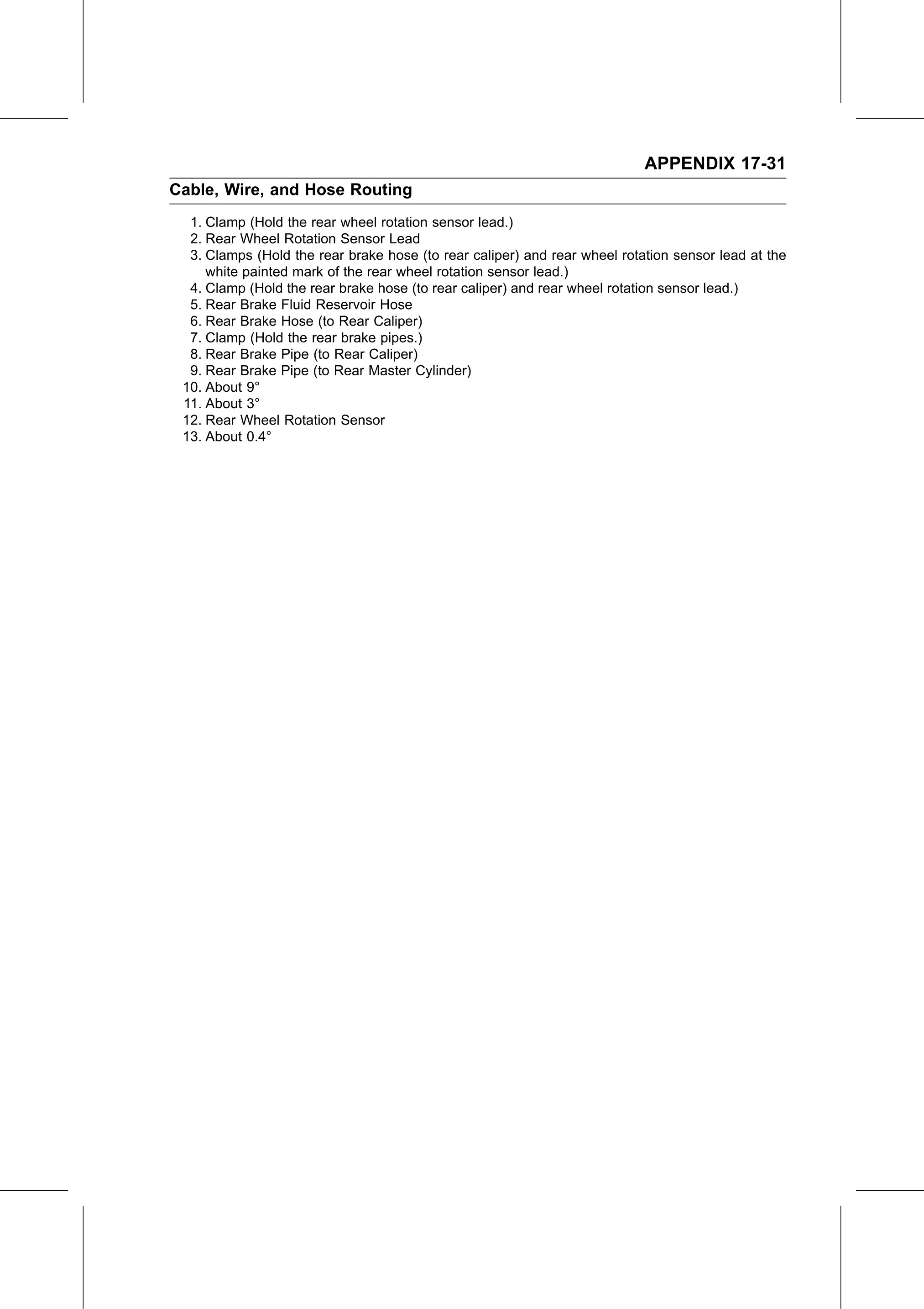 Service Manual page 703 — Appendix › Cable, Wire, and Hose Routing