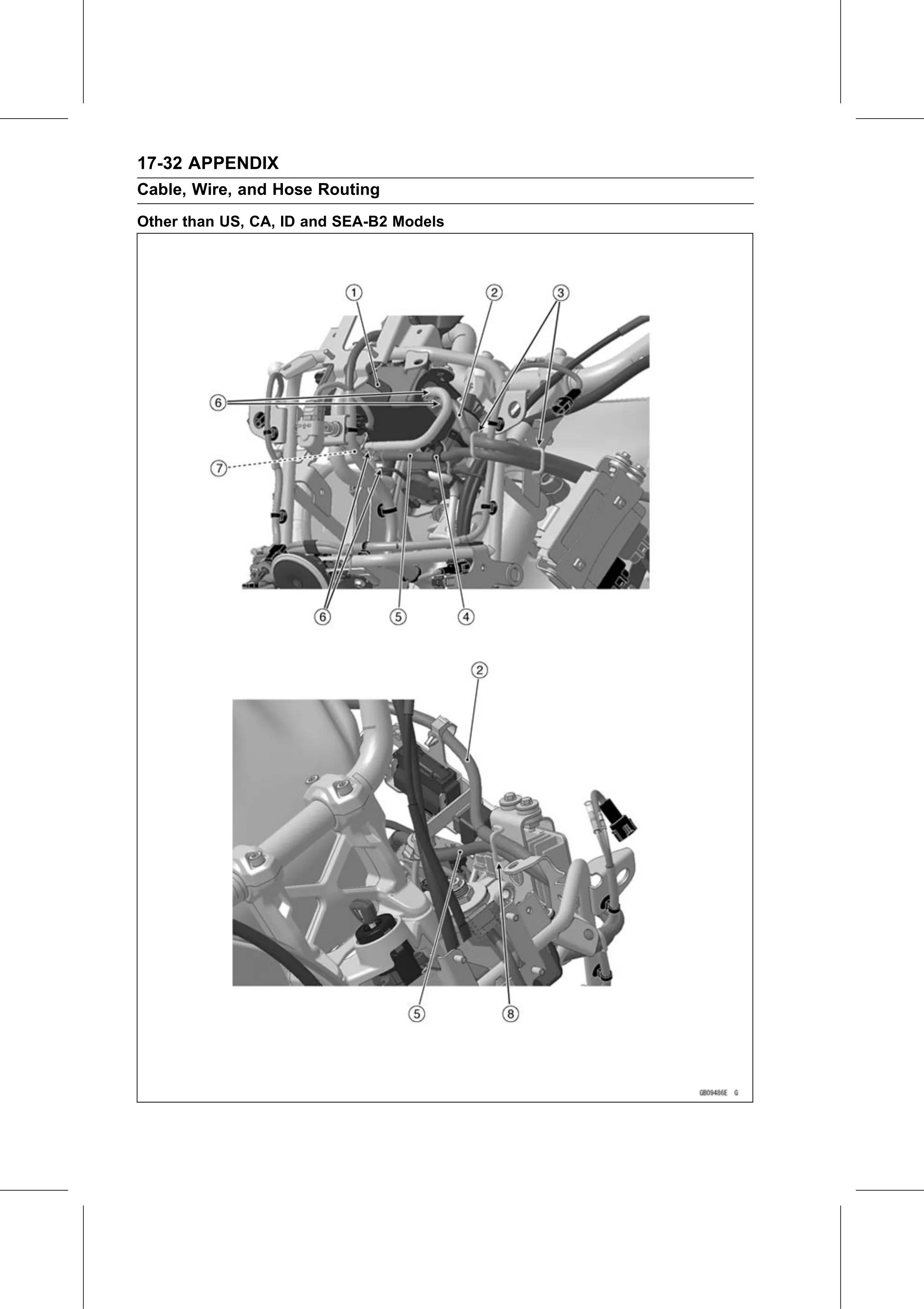Service Manual page 704 — Appendix › Cable, Wire, and Hose Routing