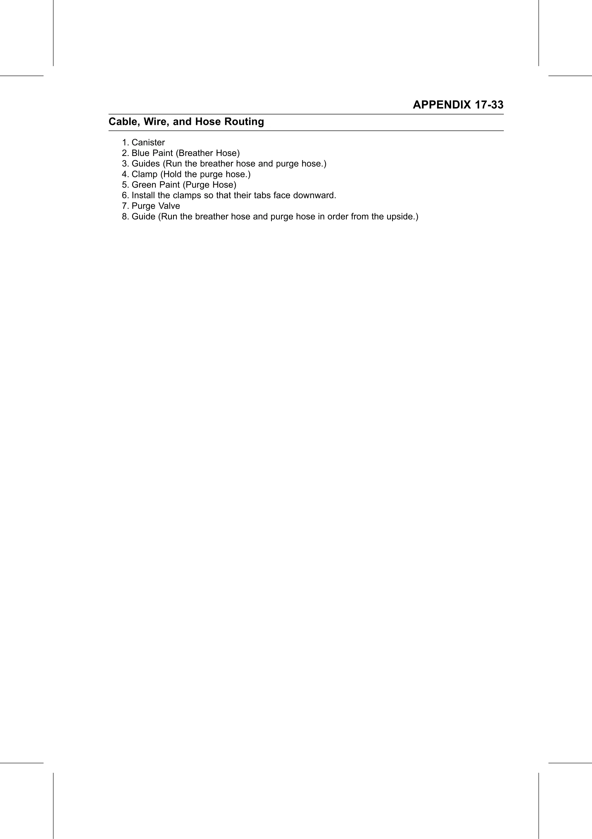 Service Manual page 705 — Appendix › Cable, Wire, and Hose Routing