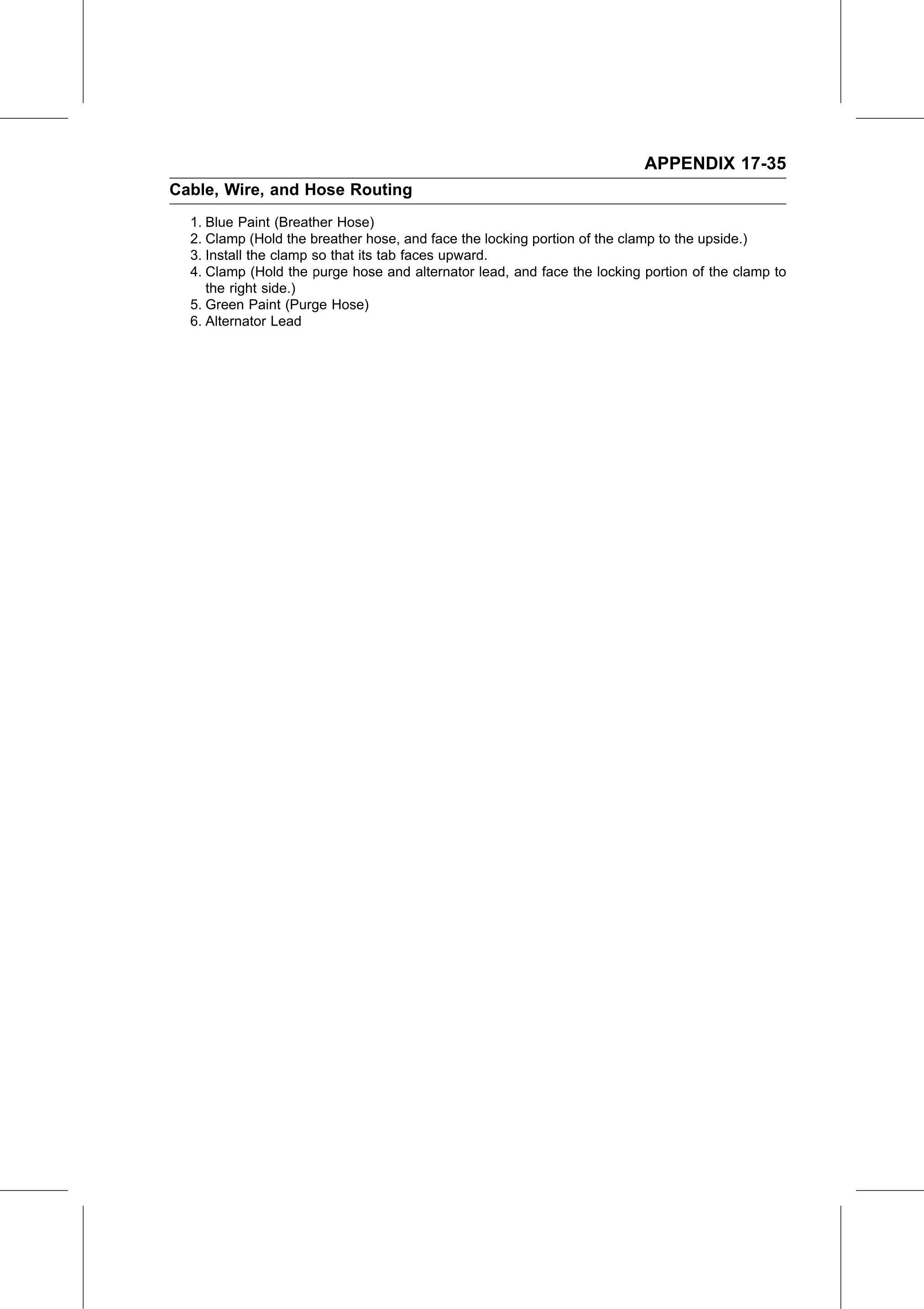 Service Manual page 707 — Appendix › Cable, Wire, and Hose Routing